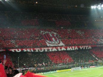 AC Milan stadion - fanoušci AC Milan