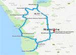 Namibie - trasa zájezdu - 
