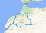 Maroko - fly and drive, mapa