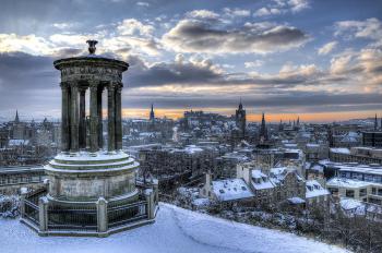 Edinburgh v zimě