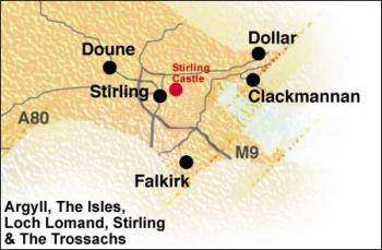 Stirling - mapa