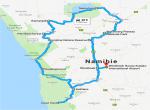 Namibie - Velký okruh - trasa zájezdu