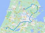 mapa, Holandsko - Květinové korzo a Amsterdam