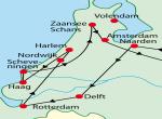 mapa, Květinové korzo a země mořeplavců, Květinové korzo a Amsterdam